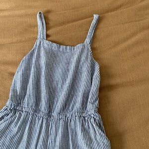 Striped Linen Jumpsuit